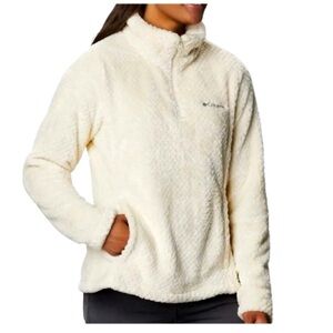 Columbia Sherpa Fleece Jacket Soft 1/4 Zip Size Large $90 44” Bust  Excellent